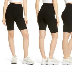 Ribbed Knit Bike Shorts